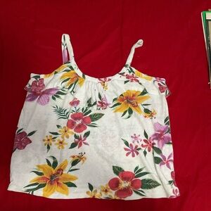 Floral Print Sleeveless Top